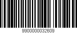 Código de barras (EAN, GTIN, SKU, ISBN): '9900000032609'