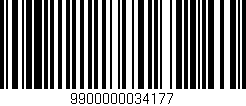 Código de barras (EAN, GTIN, SKU, ISBN): '9900000034177'