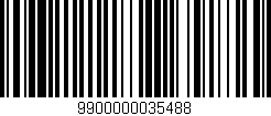 Código de barras (EAN, GTIN, SKU, ISBN): '9900000035488'