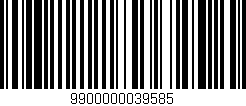 Código de barras (EAN, GTIN, SKU, ISBN): '9900000039585'