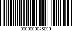 Código de barras (EAN, GTIN, SKU, ISBN): '9900000045890'