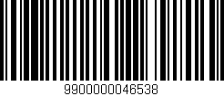 Código de barras (EAN, GTIN, SKU, ISBN): '9900000046538'