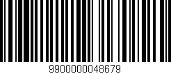 Código de barras (EAN, GTIN, SKU, ISBN): '9900000048679'