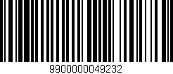 Código de barras (EAN, GTIN, SKU, ISBN): '9900000049232'