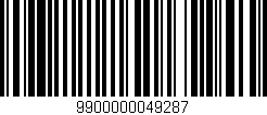 Código de barras (EAN, GTIN, SKU, ISBN): '9900000049287'