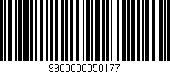 Código de barras (EAN, GTIN, SKU, ISBN): '9900000050177'