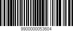 Código de barras (EAN, GTIN, SKU, ISBN): '9900000053604'