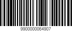 Código de barras (EAN, GTIN, SKU, ISBN): '9900000064907'