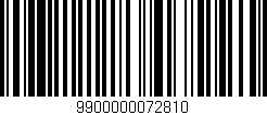 Código de barras (EAN, GTIN, SKU, ISBN): '9900000072810'