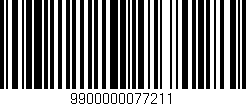 Código de barras (EAN, GTIN, SKU, ISBN): '9900000077211'