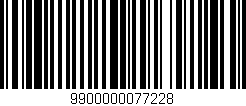 Código de barras (EAN, GTIN, SKU, ISBN): '9900000077228'