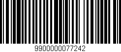 Código de barras (EAN, GTIN, SKU, ISBN): '9900000077242'