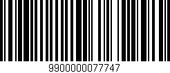 Código de barras (EAN, GTIN, SKU, ISBN): '9900000077747'