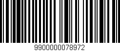 Código de barras (EAN, GTIN, SKU, ISBN): '9900000078972'
