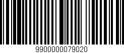 Código de barras (EAN, GTIN, SKU, ISBN): '9900000079020'