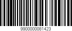 Código de barras (EAN, GTIN, SKU, ISBN): '9900000081423'