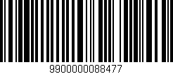 Código de barras (EAN, GTIN, SKU, ISBN): '9900000088477'
