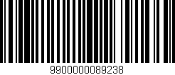 Código de barras (EAN, GTIN, SKU, ISBN): '9900000089238'