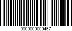 Código de barras (EAN, GTIN, SKU, ISBN): '9900000089467'