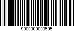 Código de barras (EAN, GTIN, SKU, ISBN): '9900000089535'