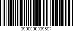 Código de barras (EAN, GTIN, SKU, ISBN): '9900000089597'