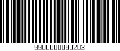 Código de barras (EAN, GTIN, SKU, ISBN): '9900000090203'