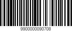 Código de barras (EAN, GTIN, SKU, ISBN): '9900000090708'