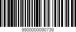 Código de barras (EAN, GTIN, SKU, ISBN): '9900000090739'