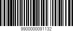 Código de barras (EAN, GTIN, SKU, ISBN): '9900000091132'