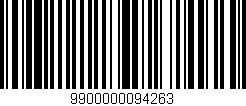 Código de barras (EAN, GTIN, SKU, ISBN): '9900000094263'