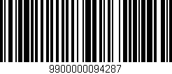 Código de barras (EAN, GTIN, SKU, ISBN): '9900000094287'