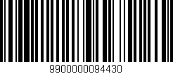Código de barras (EAN, GTIN, SKU, ISBN): '9900000094430'