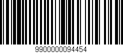 Código de barras (EAN, GTIN, SKU, ISBN): '9900000094454'