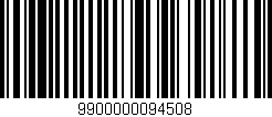 Código de barras (EAN, GTIN, SKU, ISBN): '9900000094508'