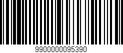 Código de barras (EAN, GTIN, SKU, ISBN): '9900000095390'