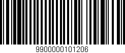 Código de barras (EAN, GTIN, SKU, ISBN): '9900000101206'