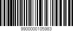 Código de barras (EAN, GTIN, SKU, ISBN): '9900000105983'