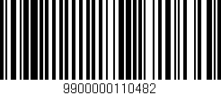 Código de barras (EAN, GTIN, SKU, ISBN): '9900000110482'