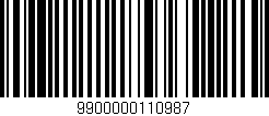 Código de barras (EAN, GTIN, SKU, ISBN): '9900000110987'