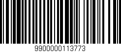 Código de barras (EAN, GTIN, SKU, ISBN): '9900000113773'