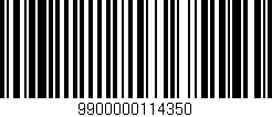 Código de barras (EAN, GTIN, SKU, ISBN): '9900000114350'