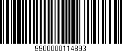 Código de barras (EAN, GTIN, SKU, ISBN): '9900000114893'