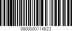 Código de barras (EAN, GTIN, SKU, ISBN): '9900000114923'