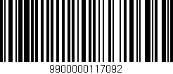 Código de barras (EAN, GTIN, SKU, ISBN): '9900000117092'