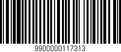 Código de barras (EAN, GTIN, SKU, ISBN): '9900000117313'