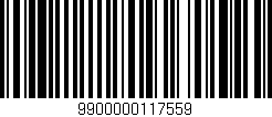 Código de barras (EAN, GTIN, SKU, ISBN): '9900000117559'