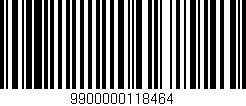 Código de barras (EAN, GTIN, SKU, ISBN): '9900000118464'