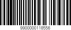 Código de barras (EAN, GTIN, SKU, ISBN): '9900000118556'