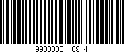 Código de barras (EAN, GTIN, SKU, ISBN): '9900000118914'