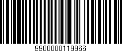 Código de barras (EAN, GTIN, SKU, ISBN): '9900000119966'